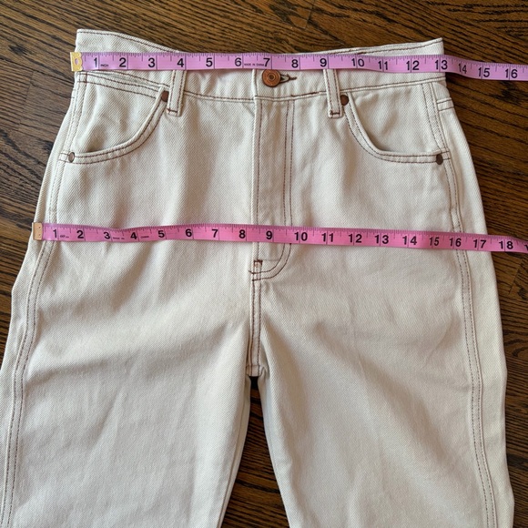 Reformation Cowboy Almond EUC Straight Leg Jeans Size 25 - Picture 7 of 12